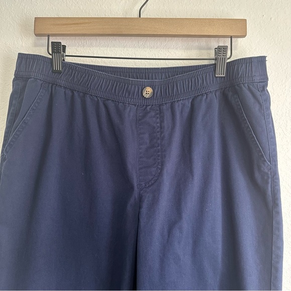 Denim and Company Navy Pants with Elastic Waist Size MP - Picture 2 of 8